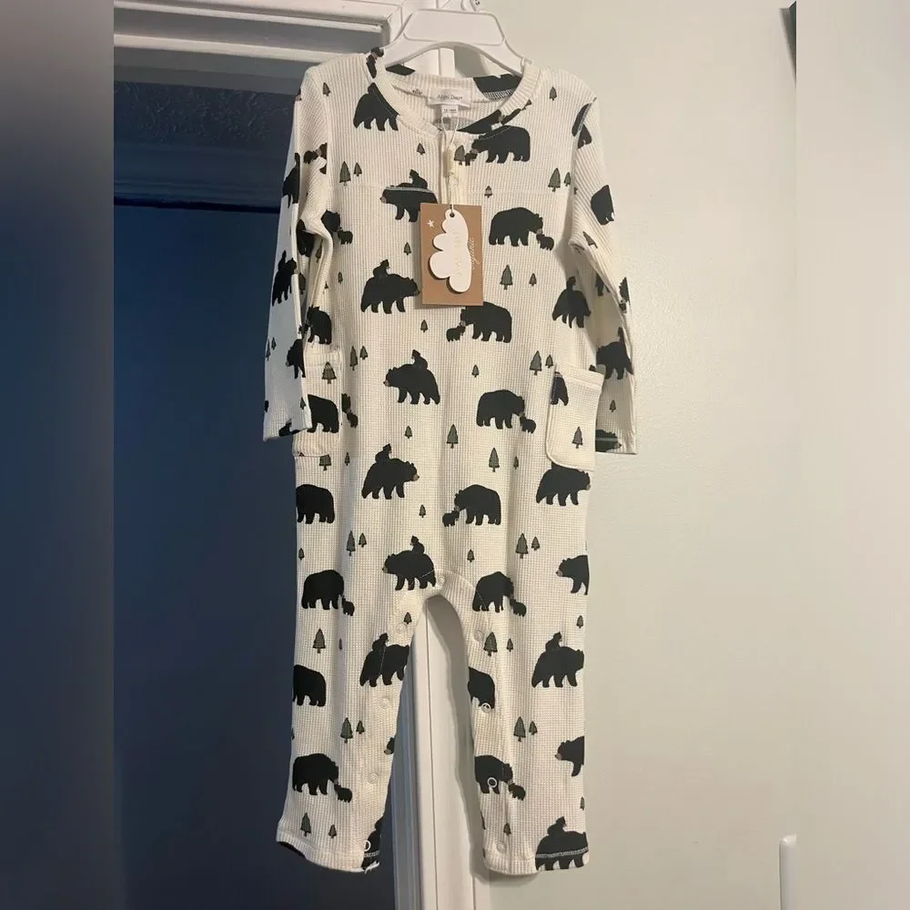 🐻 Angel Dear Bear Print Baby Onesie | Size 12–18M | NWT - Picture 2 of 5